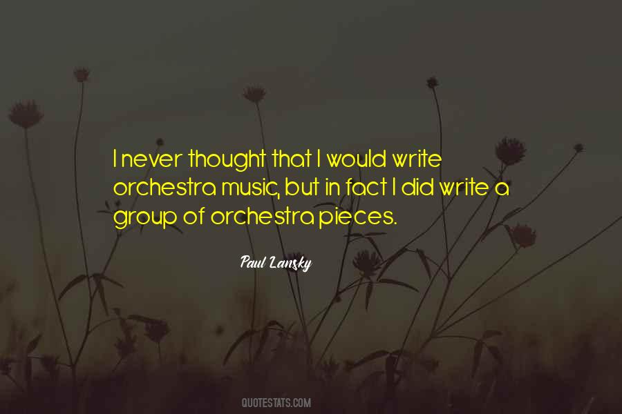 Quotes About Orchestra Music #396583