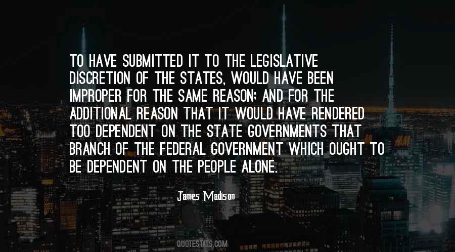 Quotes About State And Federal Government #766751