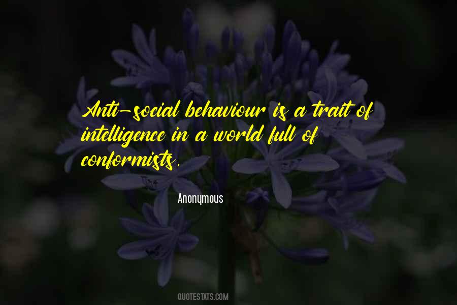 Social Behaviour Quotes #142219