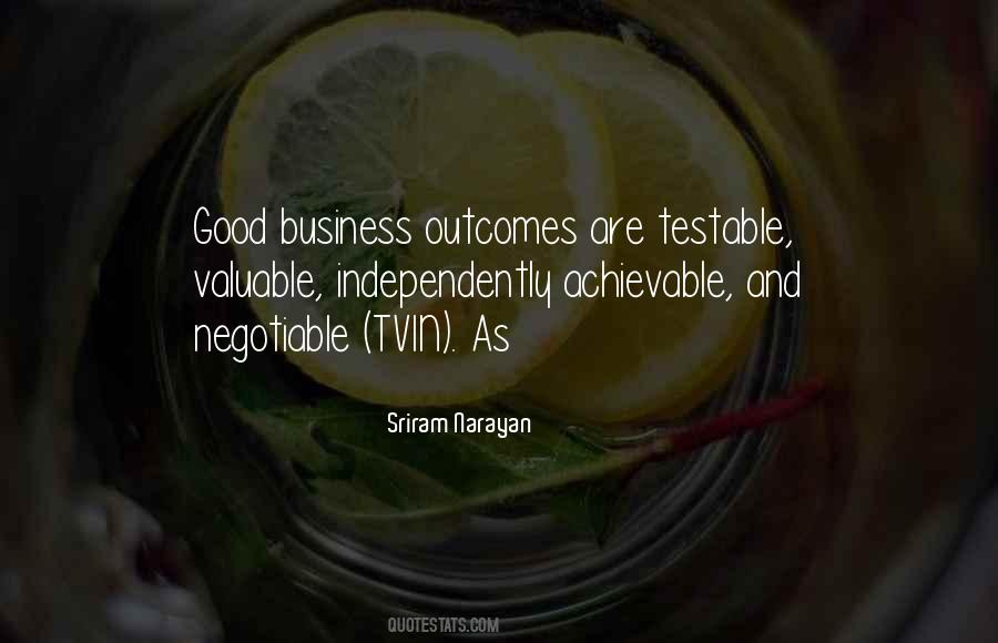 Quotes About Good Outcomes #75289