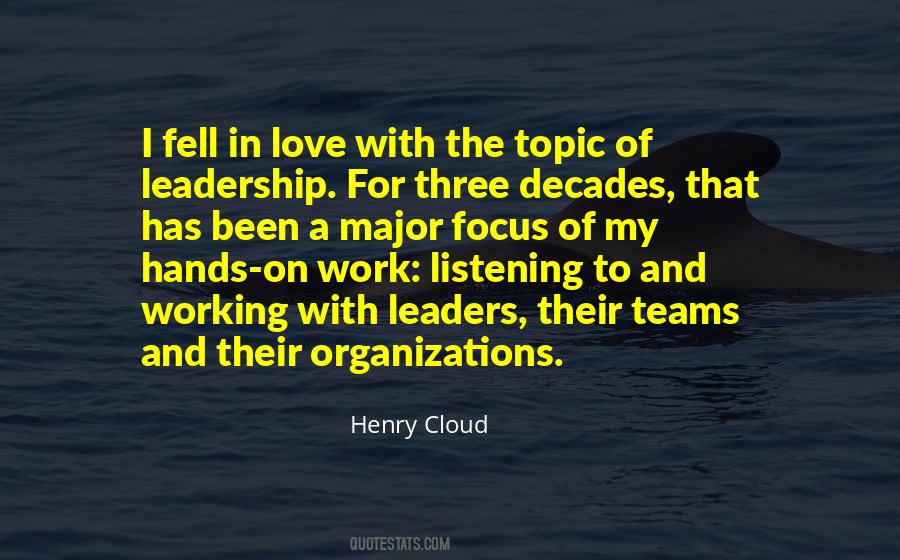 Quotes About Teams And Leadership #1072877