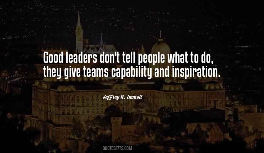 Quotes About Teams And Leadership #256750