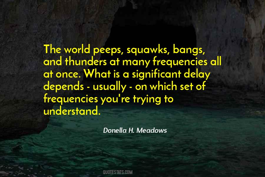 Quotes About Frequencies #54688