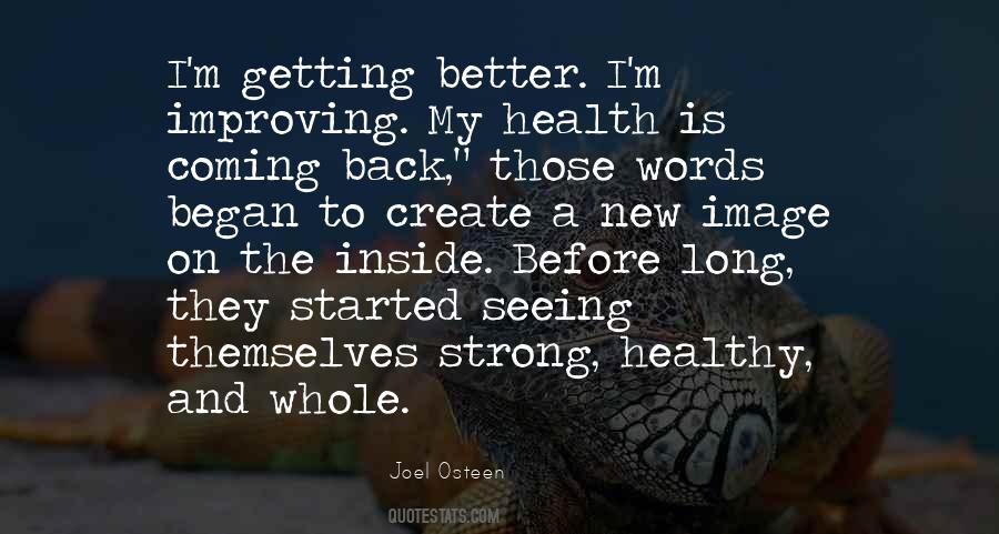 Quotes About Improving Health #804670