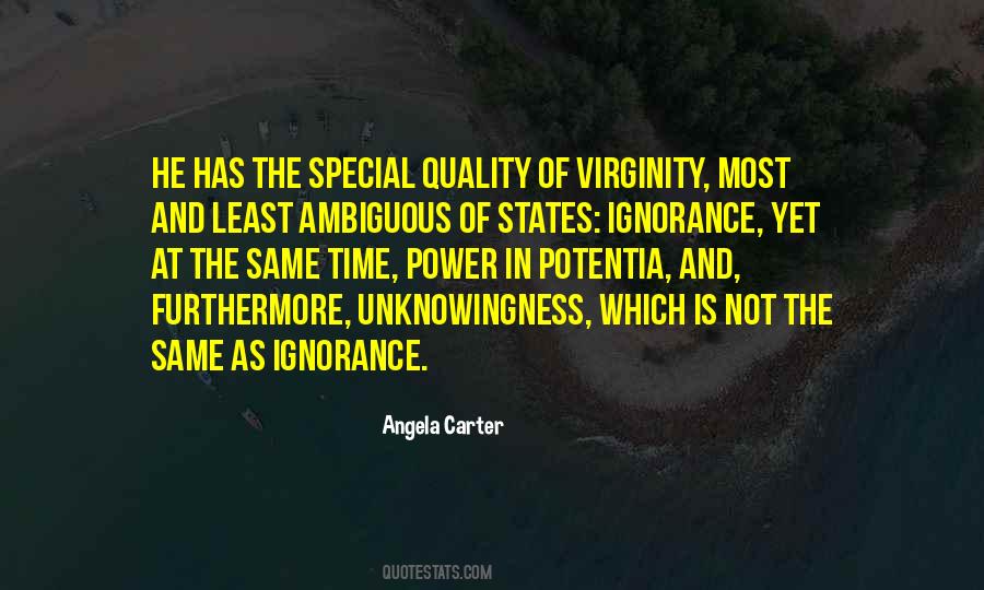 The Power Of Ignorance Quotes #832093