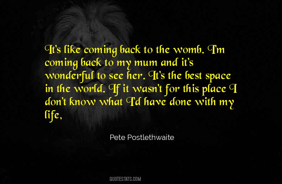Quotes About Coming Back To Life #1086082