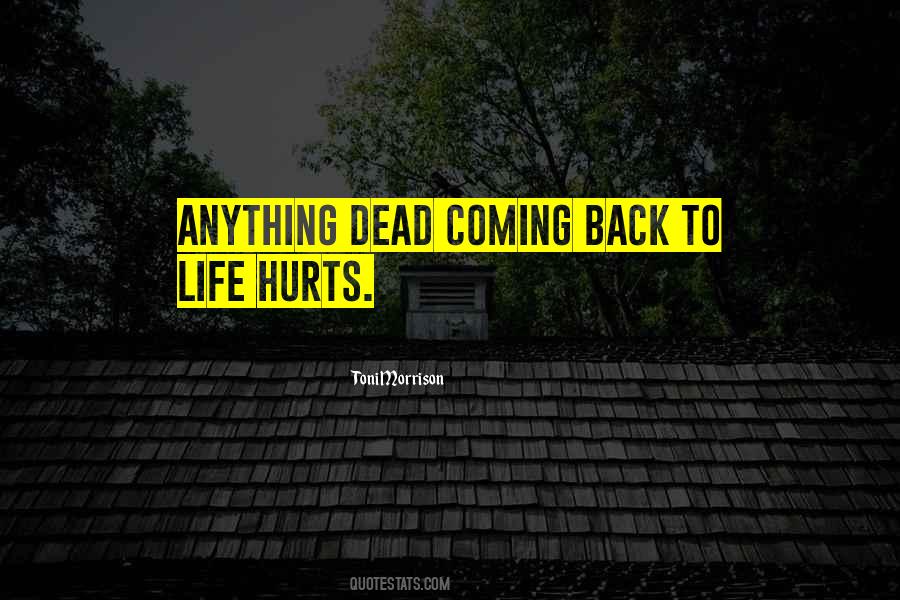 Quotes About Coming Back To Life #987390