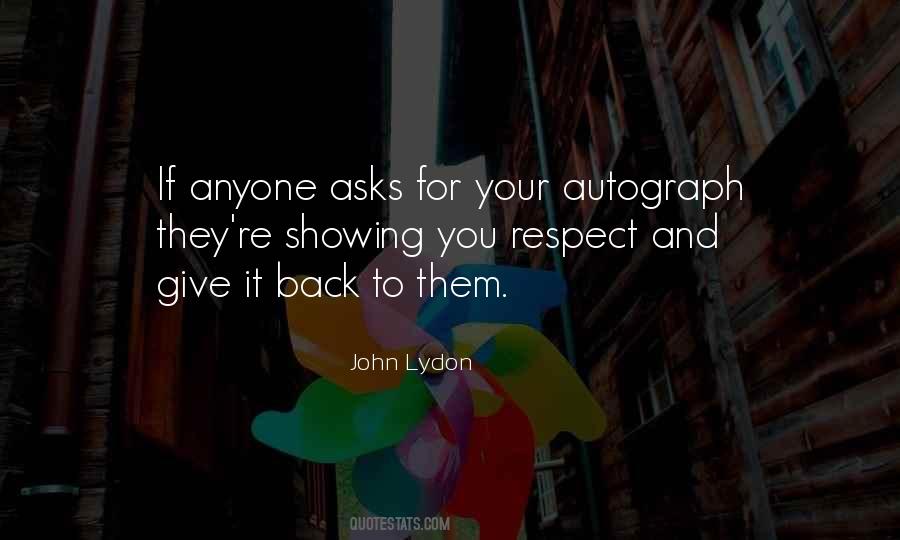 Quotes About Showing Respect #624457