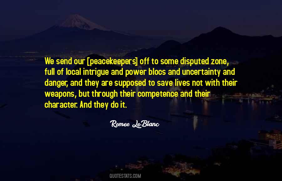 Quotes About Peacekeepers #491650