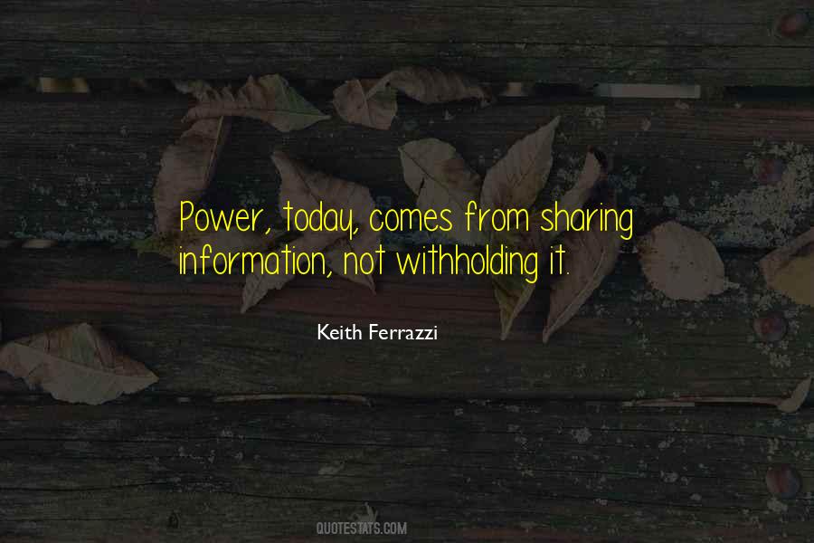 Quotes About Withholding Information #827678