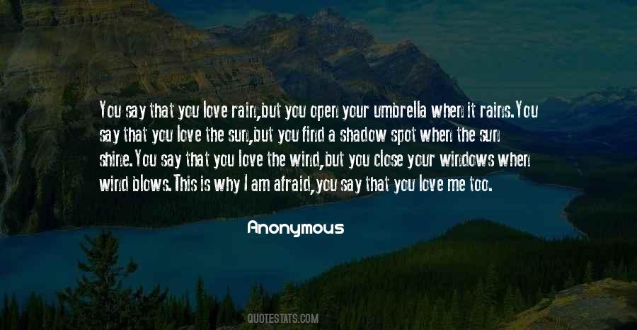 Quotes About Umbrella And Love #53381