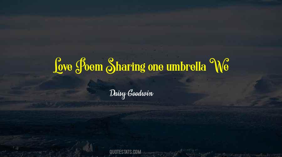 Quotes About Umbrella And Love #554464