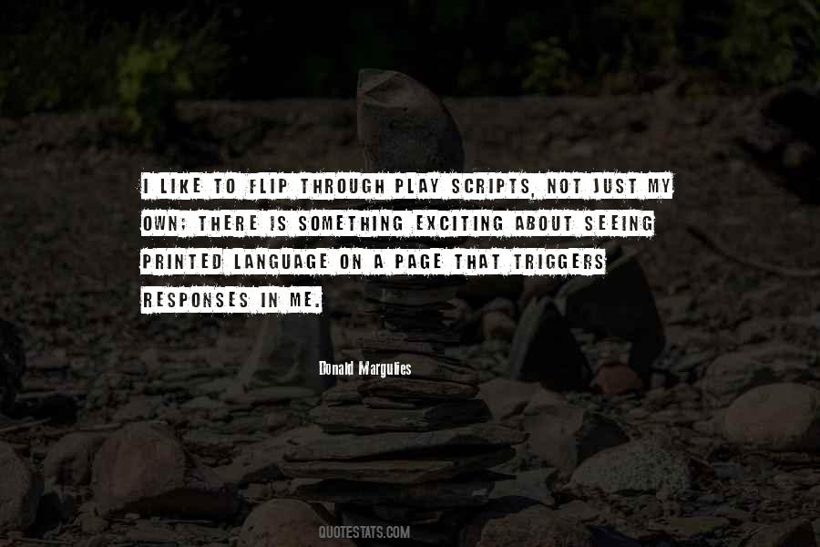 Quotes About Play Scripts #1076618