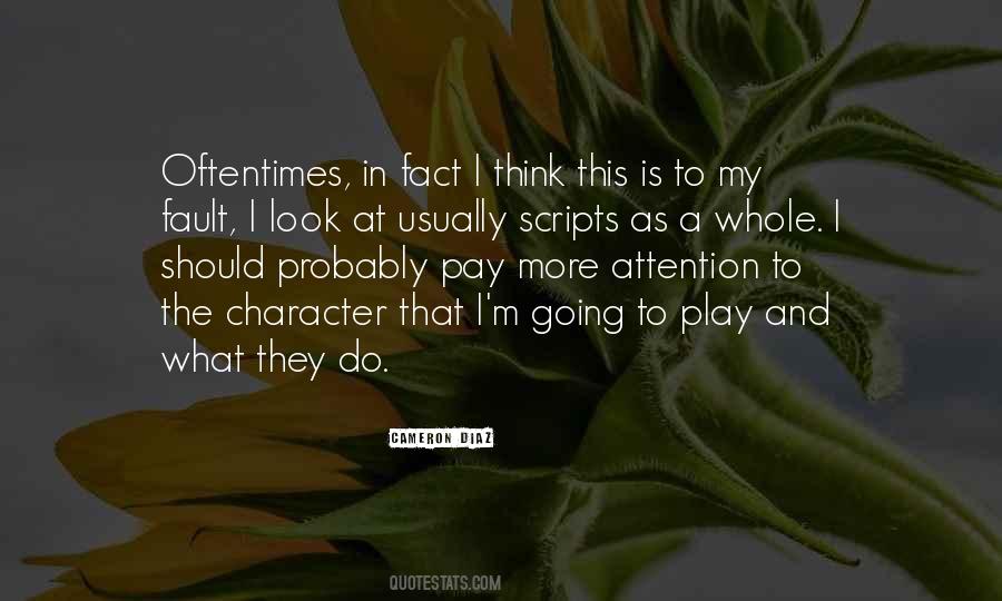 Quotes About Play Scripts #81318