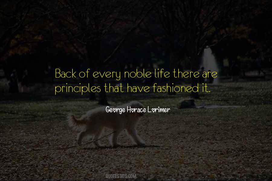 Noble Life Quotes #279499