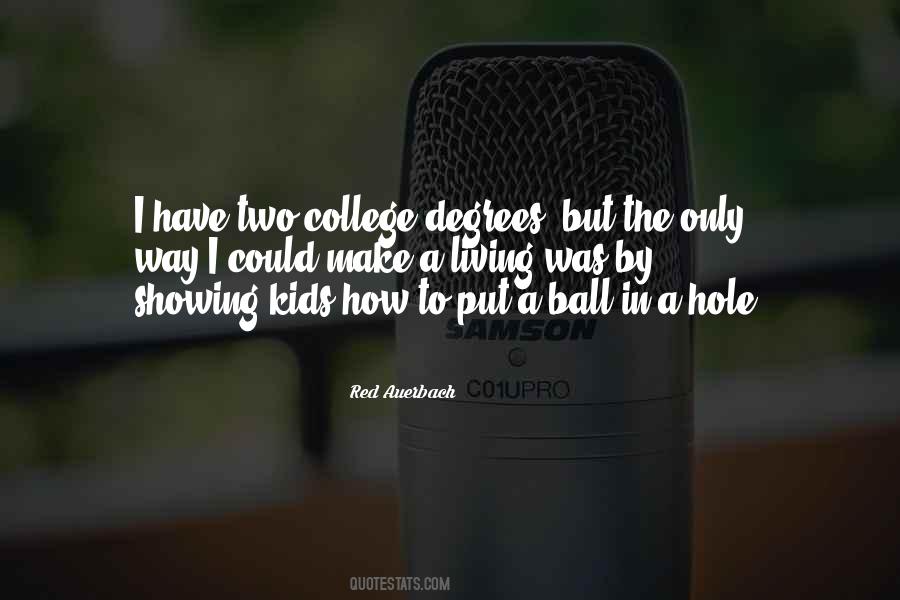 Quotes About College Degrees #233234