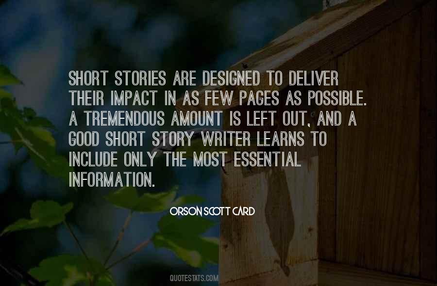 Good Short Stories Quotes #1574473