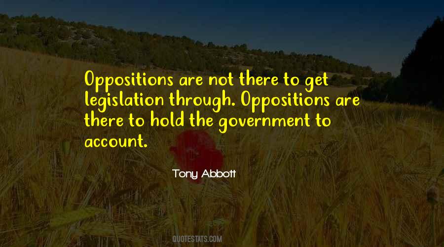 Quotes About Oppositions #216492