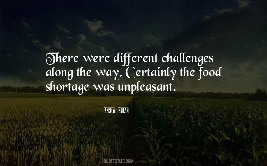 Food Challenges Quotes #286821