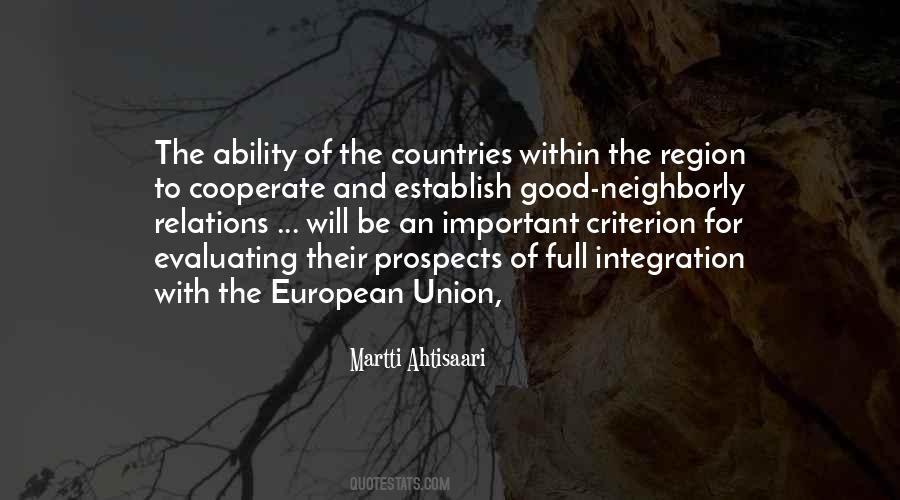Quotes About European Integration #1296745