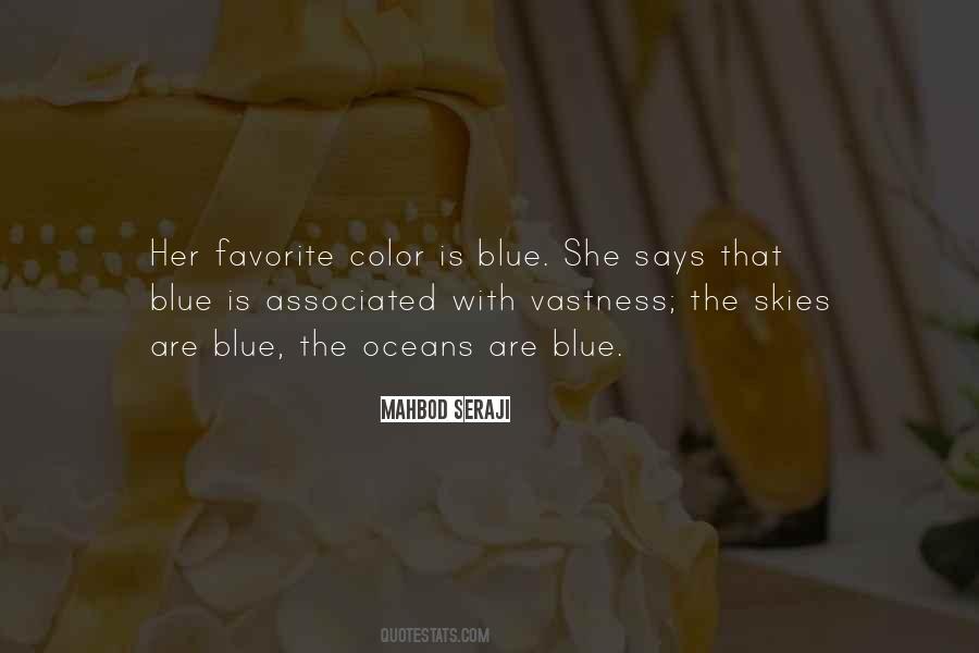 Quotes About Blue Color #549705