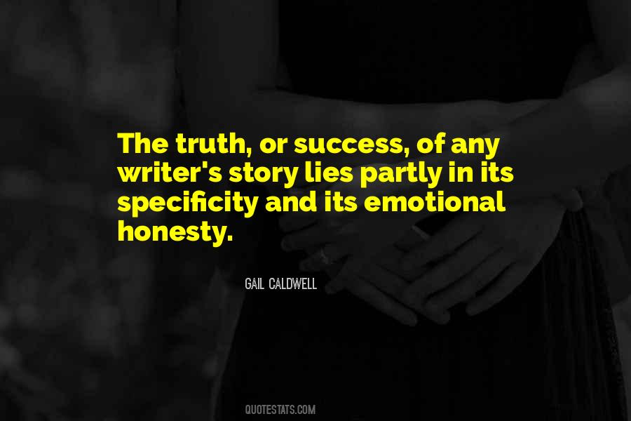 Emotional Honesty Quotes #485605