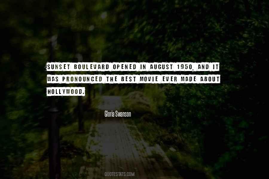 Quotes About Sunset Boulevard #1877953