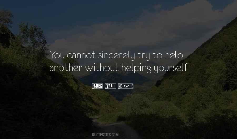 Quotes About Helping Yourself #1375930