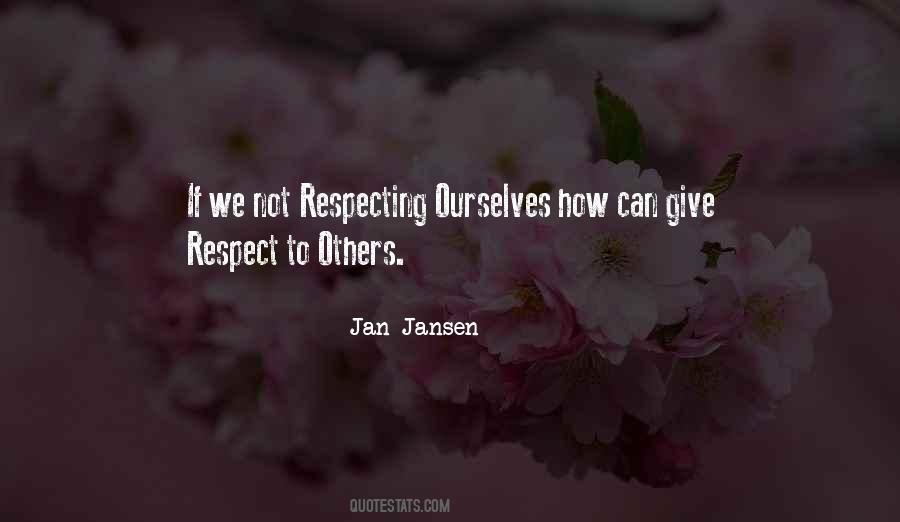 Quotes About Respecting Yourself #158655