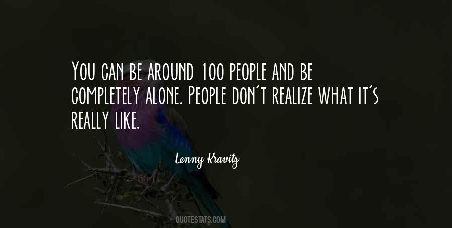 Alone People Quotes #195113