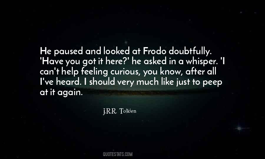 Quotes About Frodo #825610