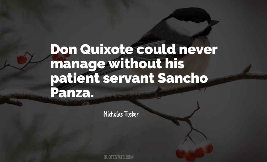 Quotes About Sancho #119506