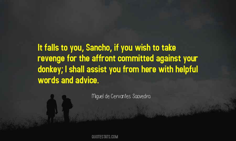 Quotes About Sancho #1670705