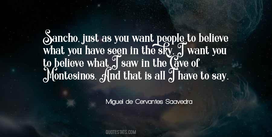 Quotes About Sancho #297910