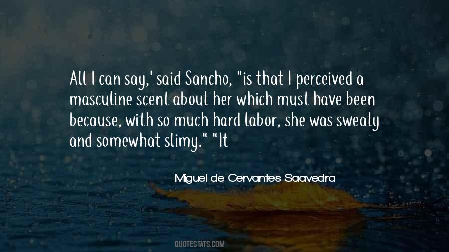 Quotes About Sancho #612114