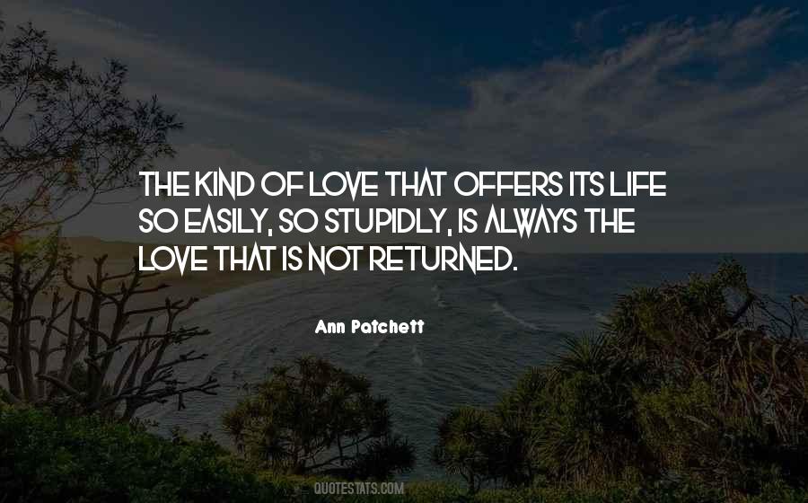 Quotes About Returned Love #165852