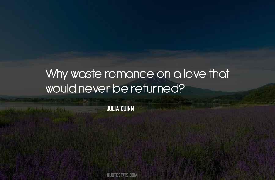 Quotes About Returned Love #195970