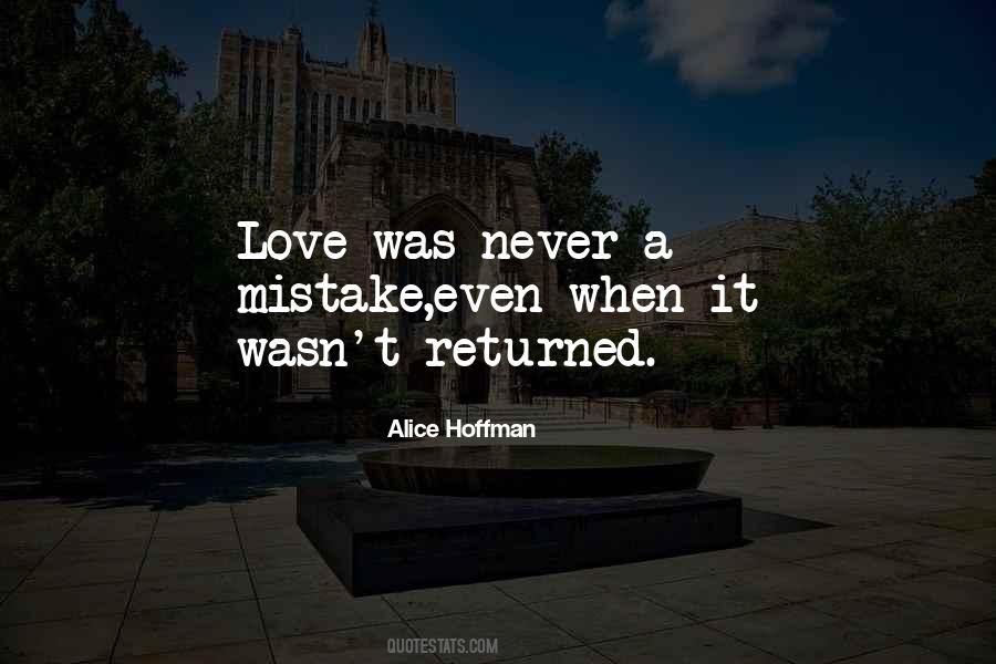 Quotes About Returned Love #81420