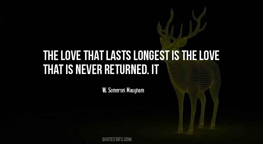 Quotes About Returned Love #816114