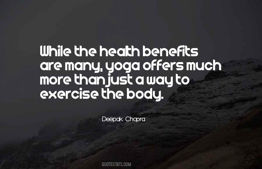 Quotes About Benefits Of Yoga #1064667