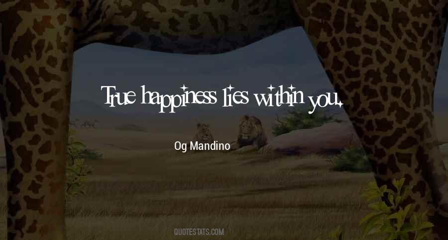 Quotes About True Happiness #1750994