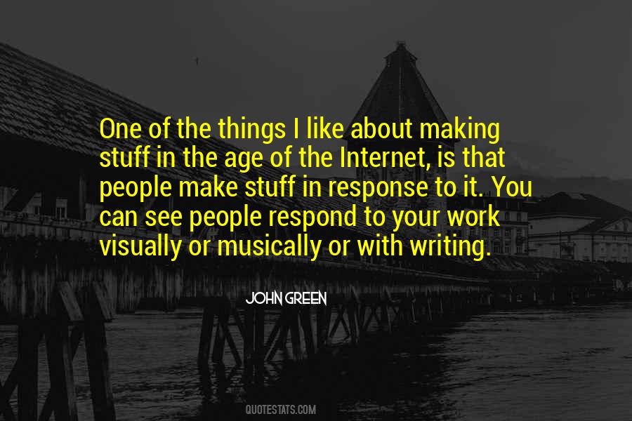 Quotes About Writing John Green #1498243