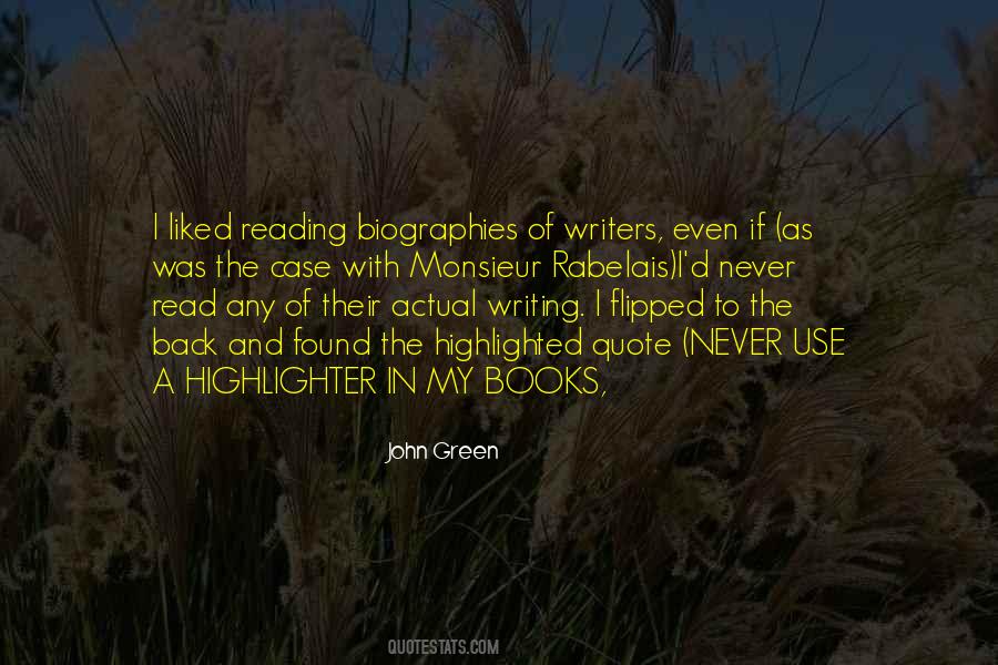 Quotes About Writing John Green #1764173