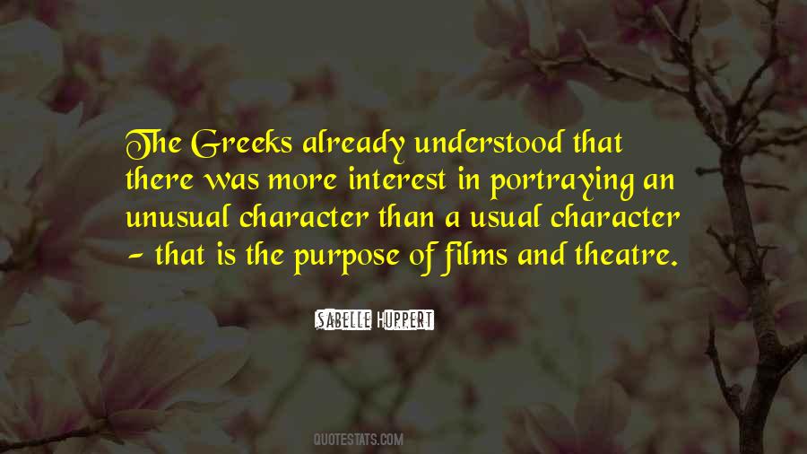 Character Theatre Quotes #152936