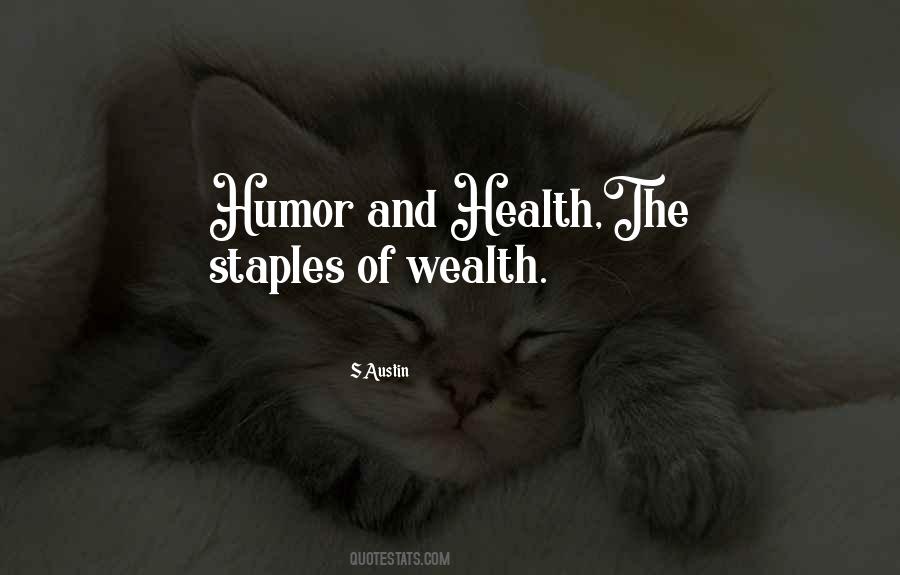 Quotes About Humor And Health #109918