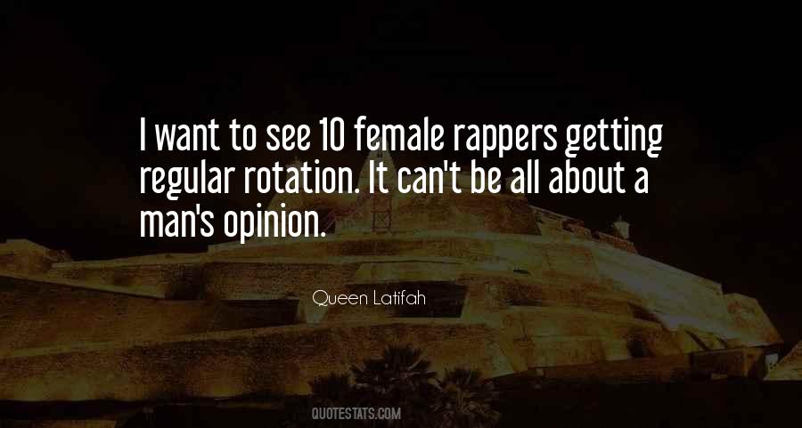 Quotes About Female Rappers #260986