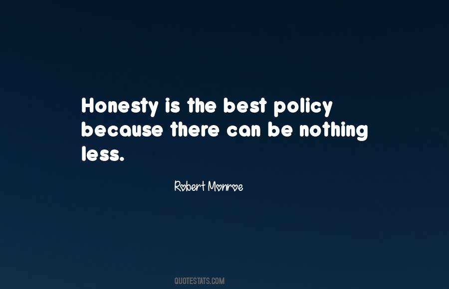 Quotes About Honesty Is The Best Policy #931175