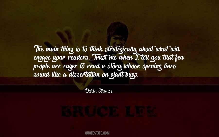 Quotes About Opening Lines #1157764