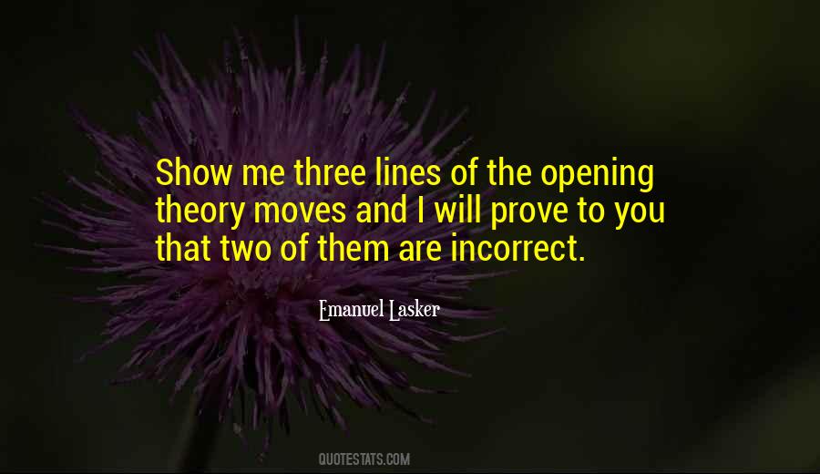 Quotes About Opening Lines #968955