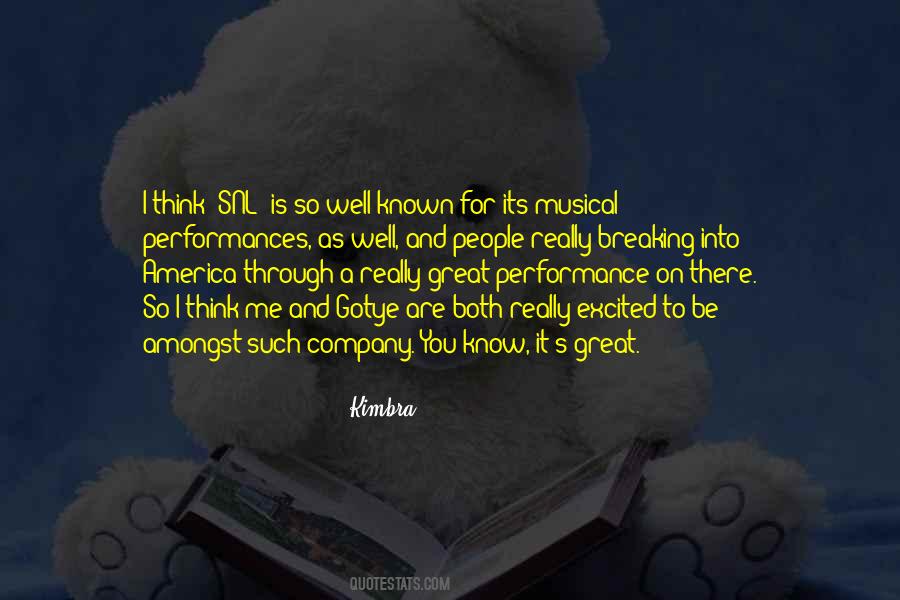 Quotes About Great Performances #815399